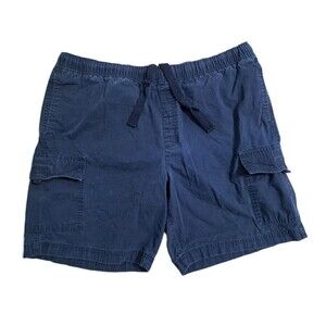 Croft Barrow Cargo Shorts Mens 36 Blue Drawstring Safari Utility Pockets Work